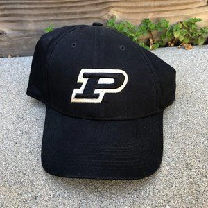 NIKE Vintage Purdue University Boilmakers Fitted Hat Men's Black Cap One Size